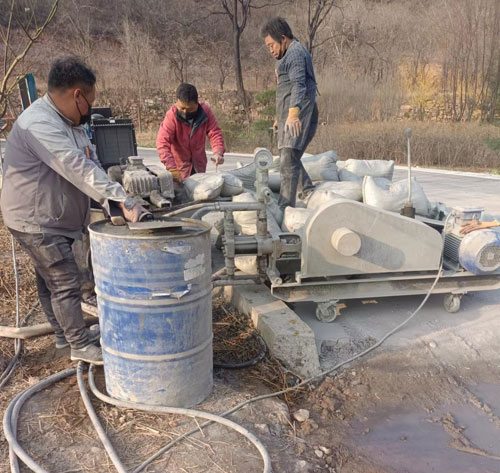 西岗路面下沉注浆